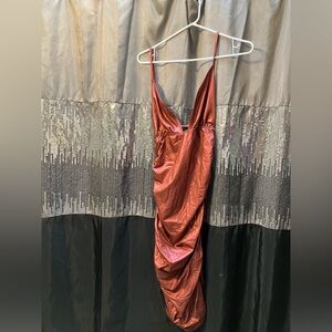 SHEIN metallic dress size large bodycon